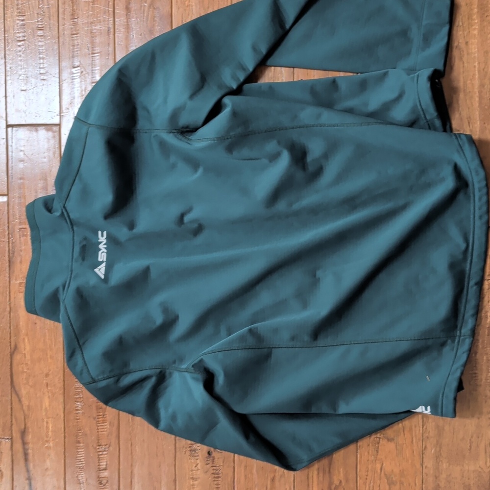 Sync Performance Teal Full-Zip Jacket With Logo - image 8